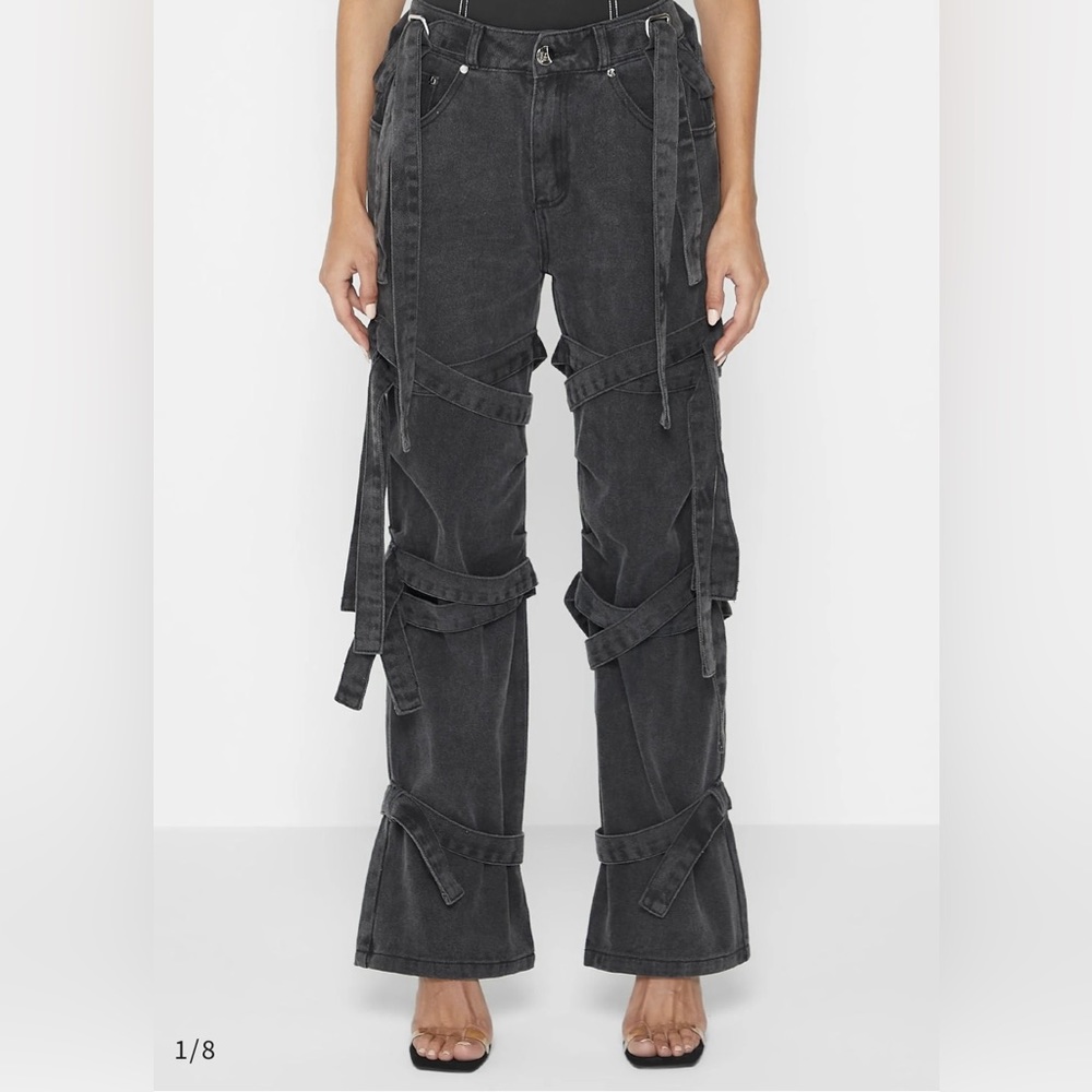 Maniere De Voir Strap Jeans